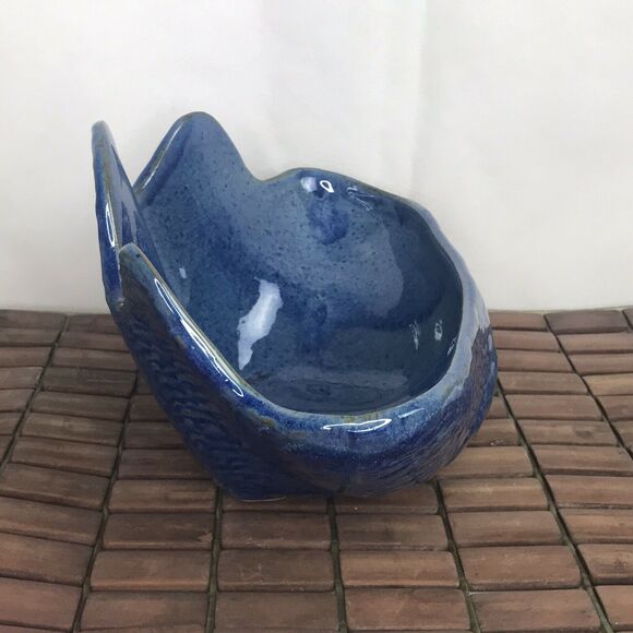 Blue Three Dots And A Dash Chicago Clam Shell Tiki Bowl Mug NEW - Picture 6 of 11